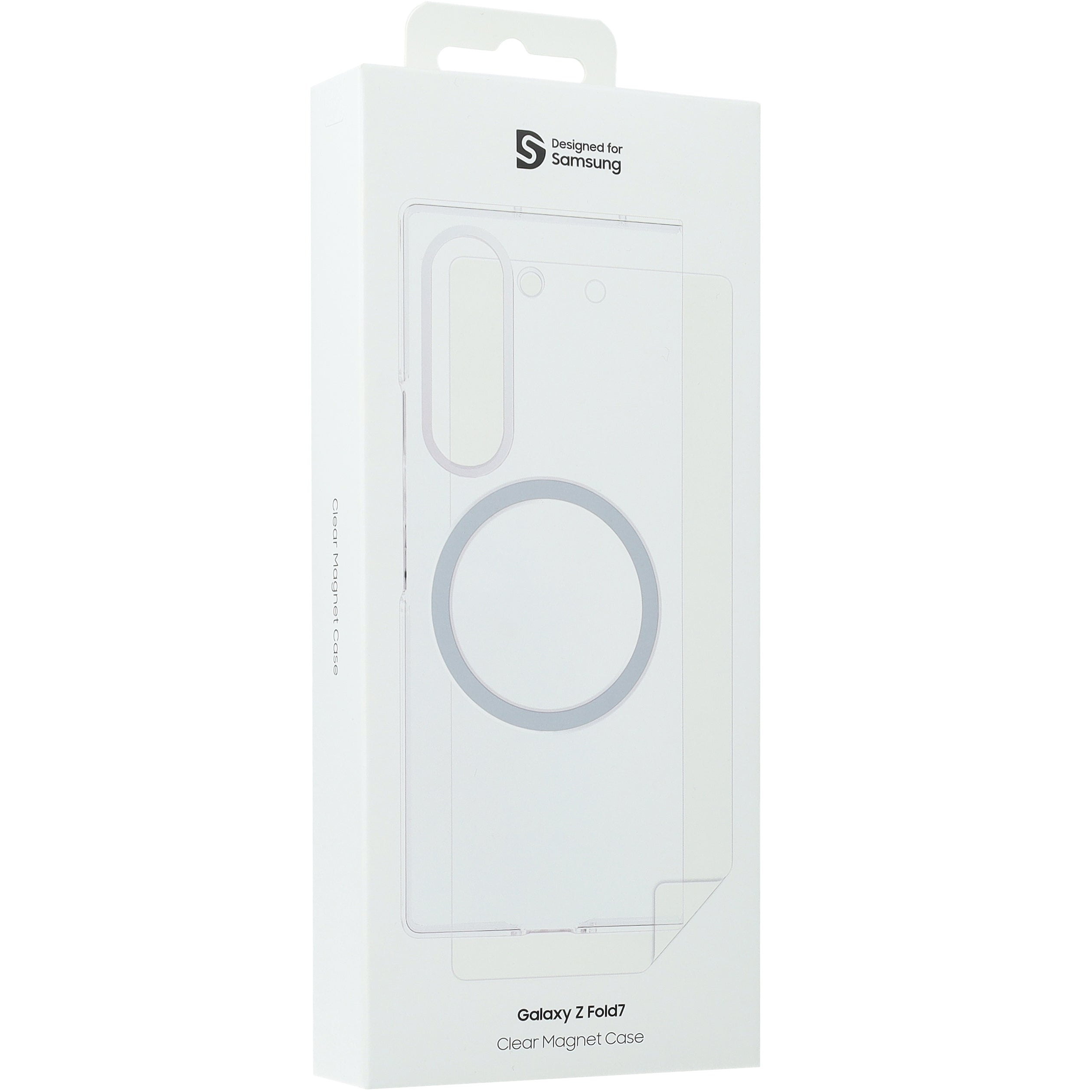 Schutzhülle + Schutzfolie für Galaxy Z Fold7, Samsung Clear Magnet Case, Transparent