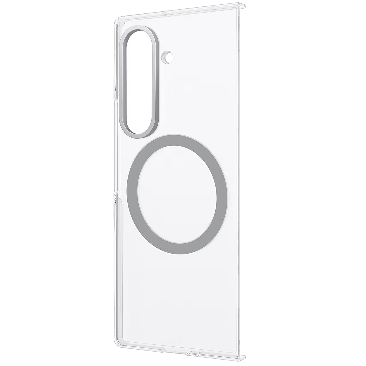 Schutzhülle + Schutzfolie für Galaxy Z Fold7, Samsung Clear Magnet Case, Transparent
