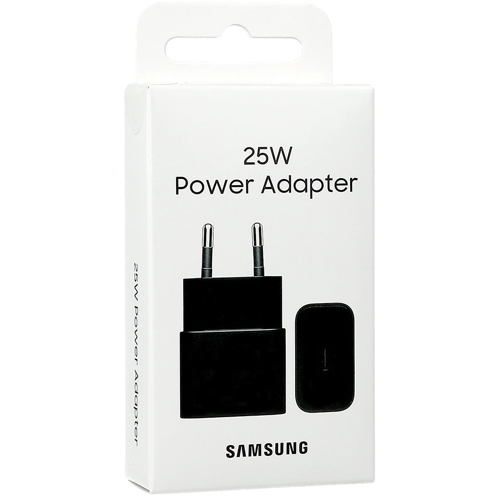 Wandladegerät PD, PPS 25W, 1x USB-C, Samsung Power Adapter, Schwarz