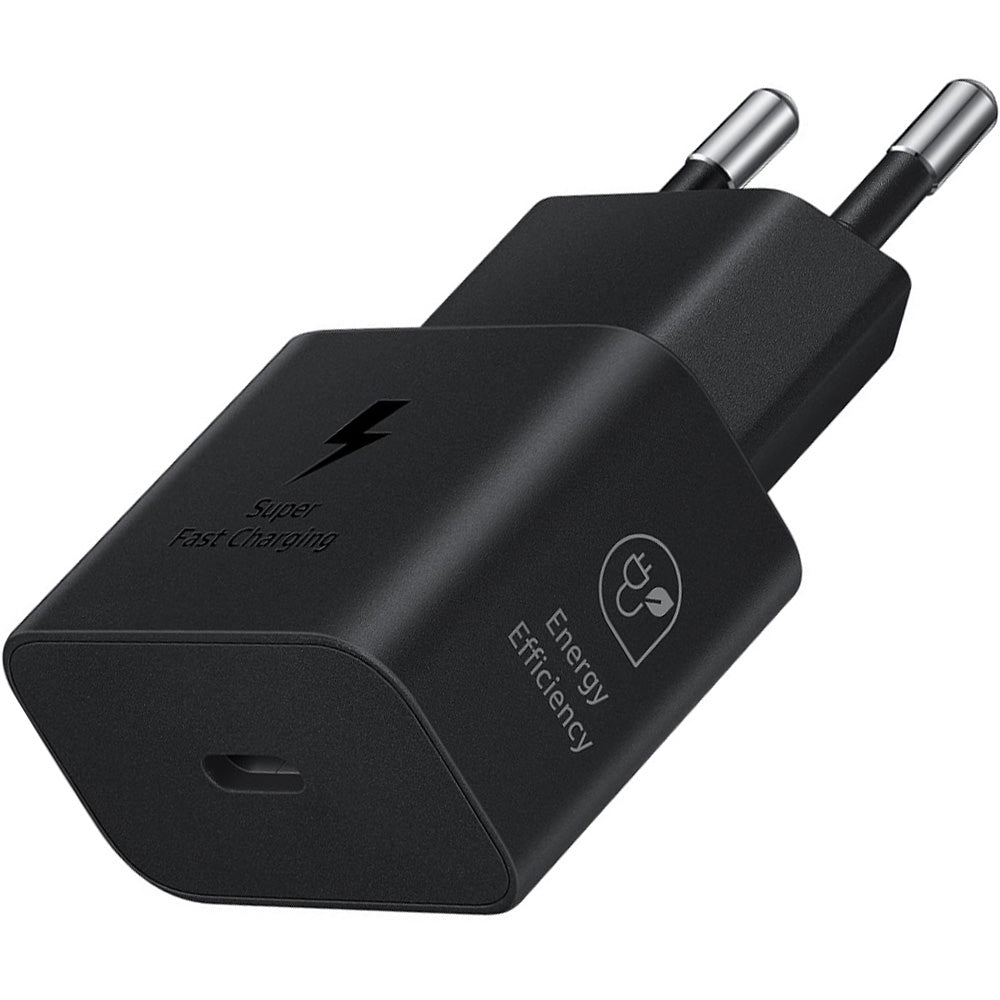 Wandladegerät PD, PPS 25W, 1x USB-C, Samsung Power Adapter, Schwarz