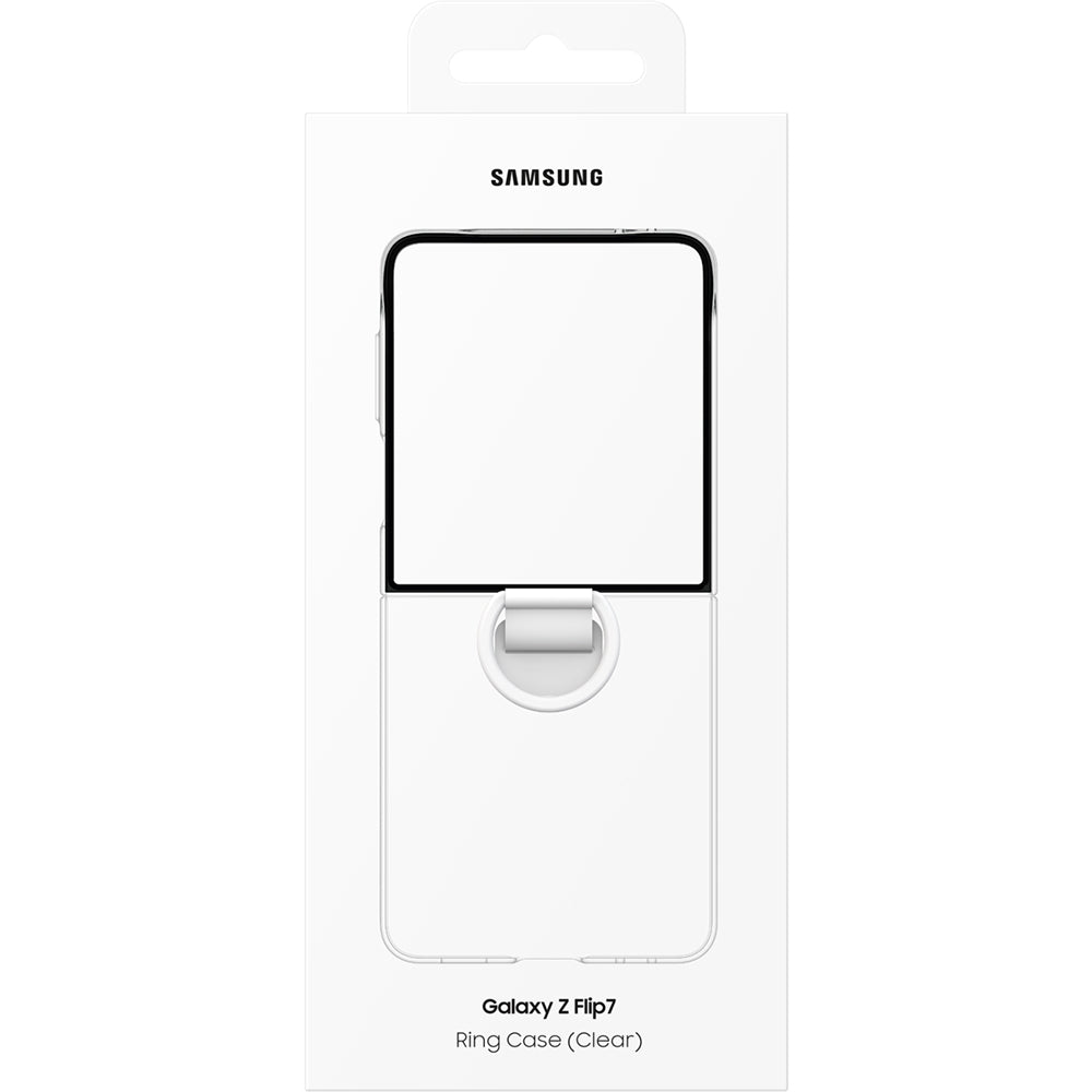 Handyhülle für Galaxy Z Flip7, Samsung Silicone Case Ring, Transparent