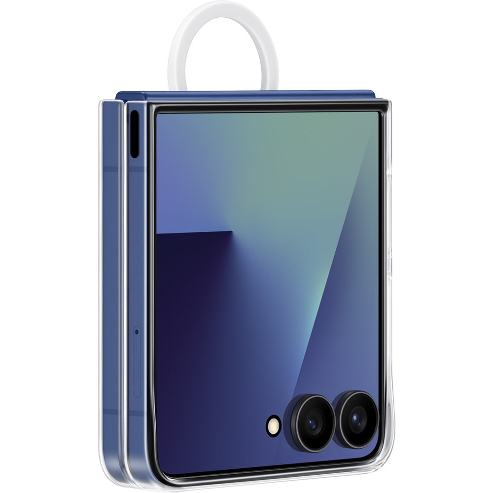 Handyhülle für Galaxy Z Flip7, Samsung Silicone Case Ring, Transparent