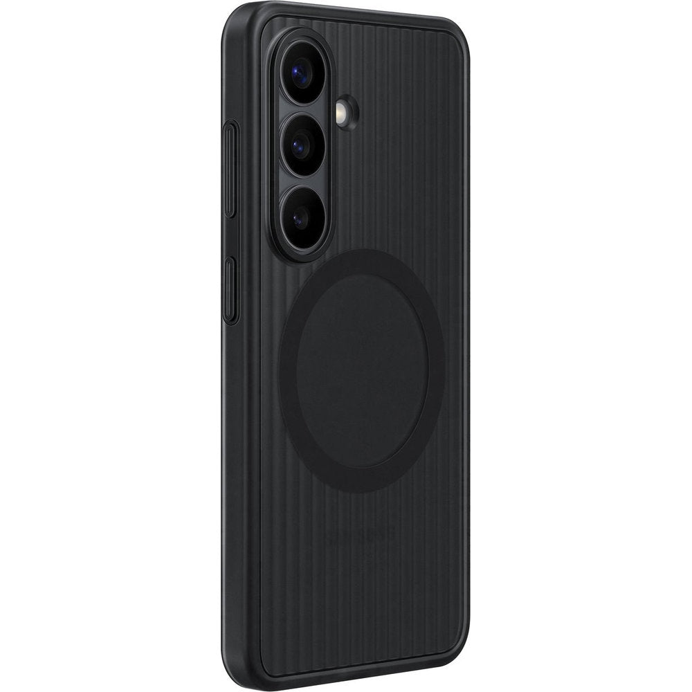 Handyhülle für Galaxy S26, Samsung Rugged Magnet Case mit MagSafe, Transluzent mit Schwarz