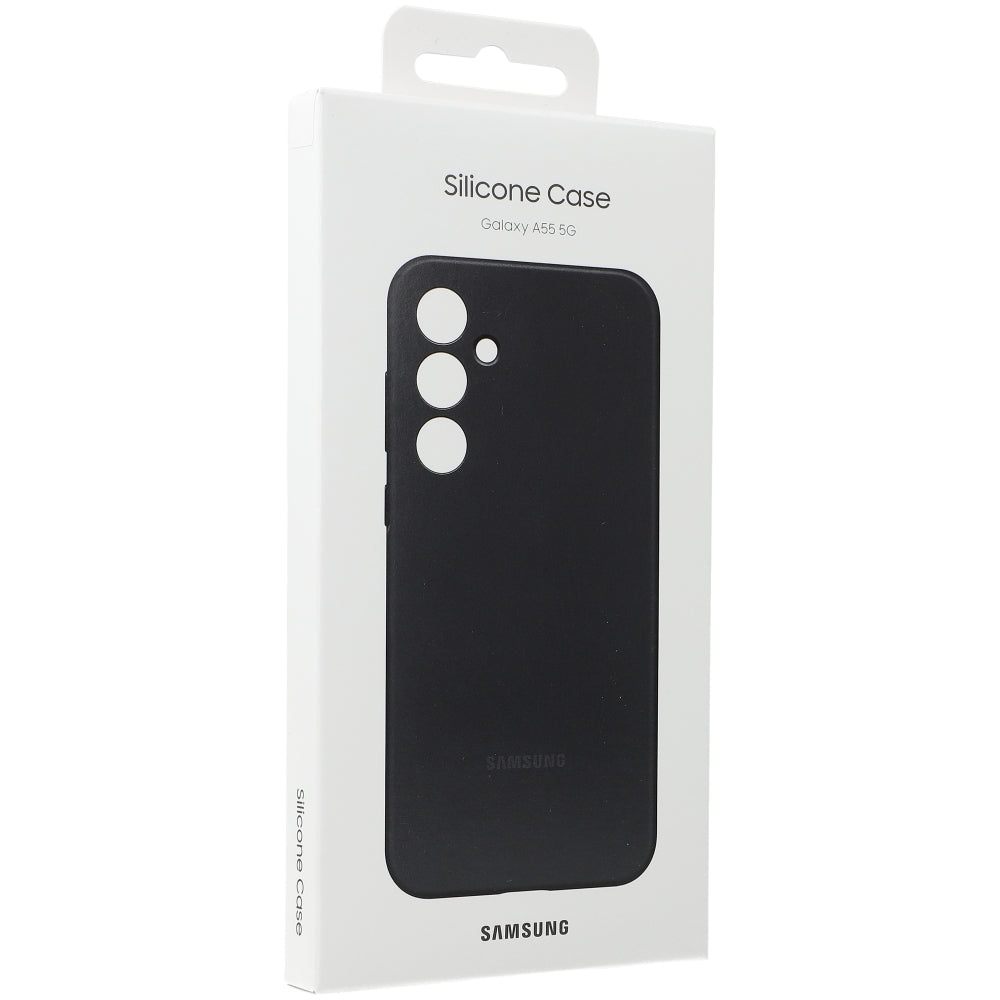 Schutzhülle für Galaxy A55 5G, Samsung Silicone Cover, Schwarz