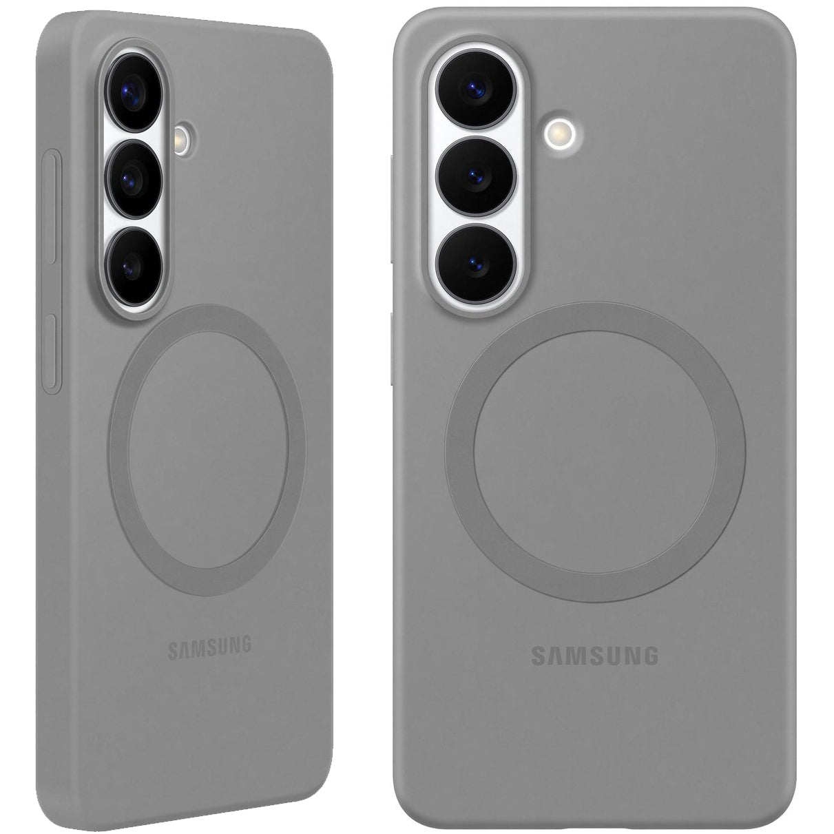 Handyhülle für Galaxy S26, Samsung Silicone Magnet Case mit MagSafe, Grau