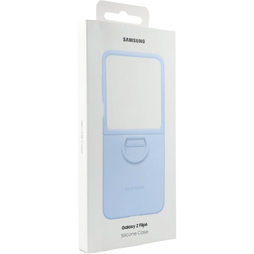 Handyhülle für Galaxy Z Flip7 FE / Z Flip6, Samsung Silicone Case Ring, Blau