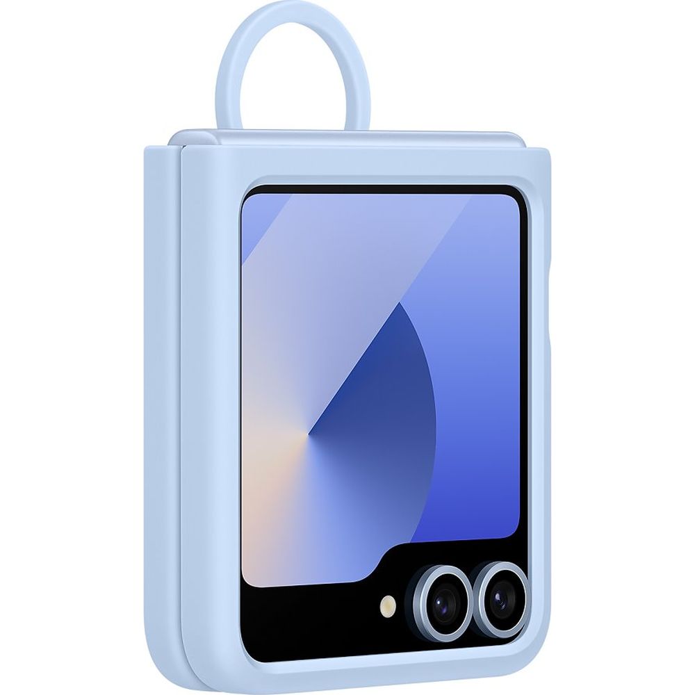 Handyhülle für Galaxy Z Flip7 FE / Z Flip6, Samsung Silicone Case Ring, Blau