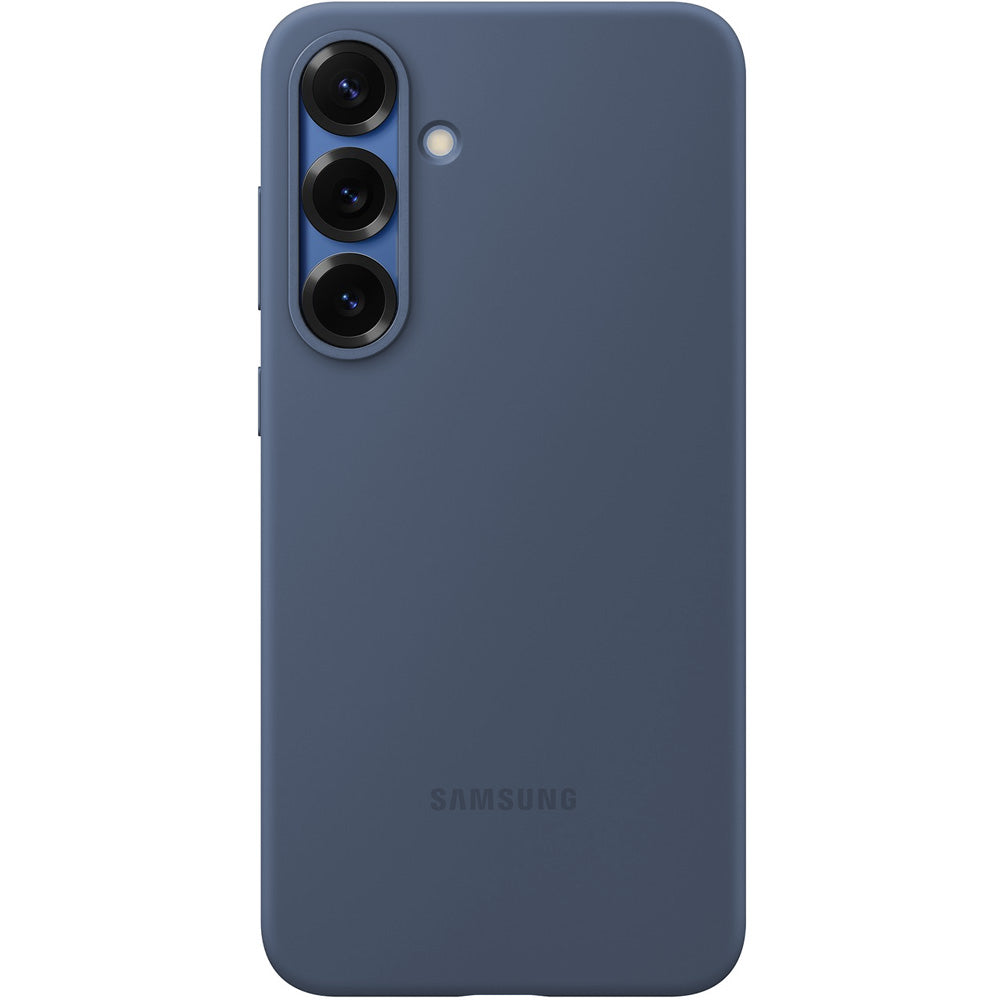 Handyhülle für Galaxy S25 Plus, Samsung Silicone Case, Dunkelblau-Grau