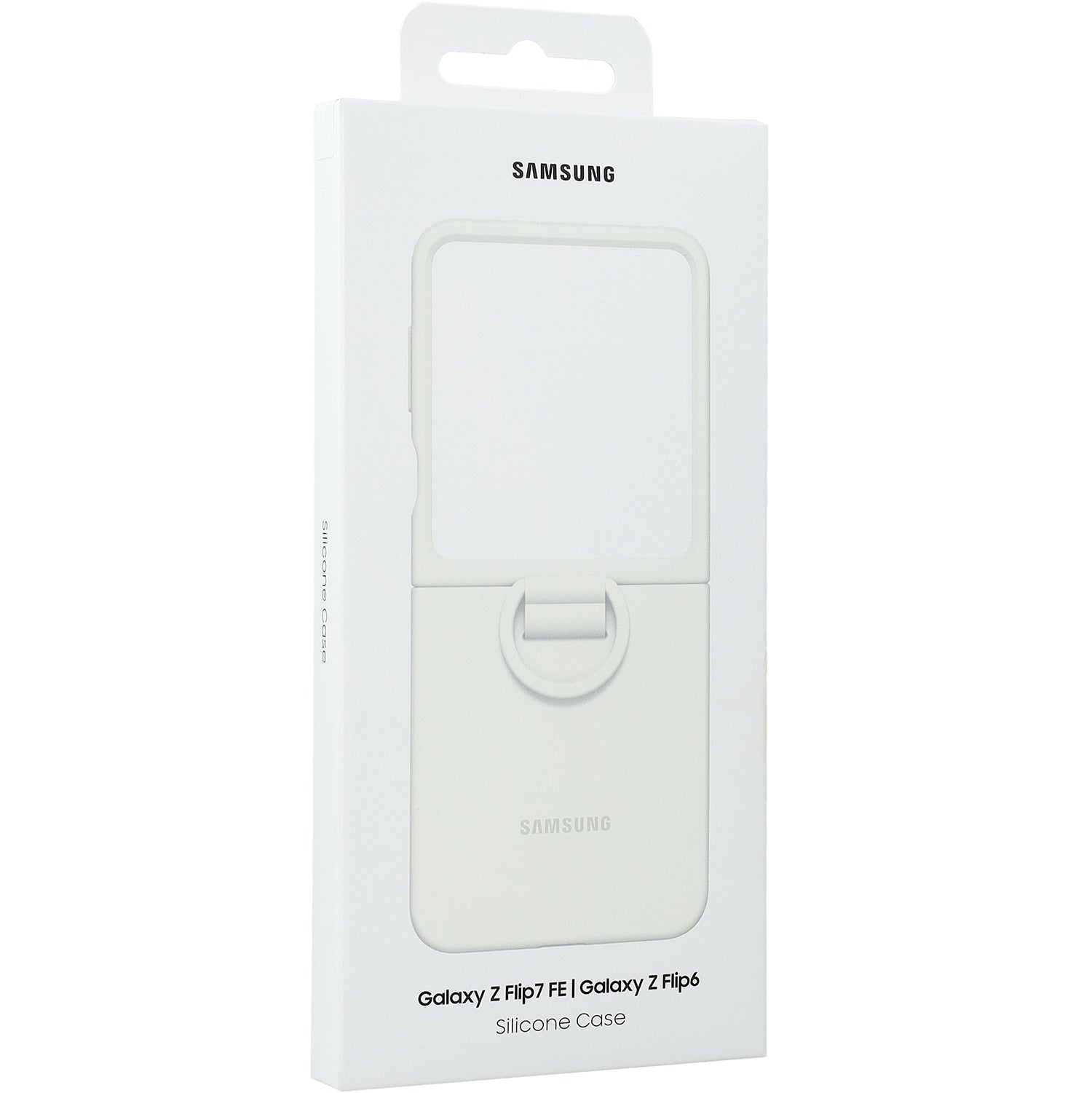 Handyhülle für Galaxy Z Flip7 FE, Samsung Silicone Case Ring, Weiß