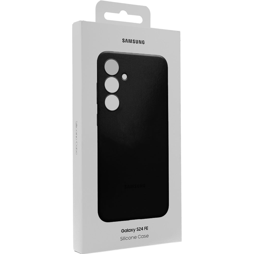 Handyhülle für Galaxy S24 FE, Samsung Silicone Cover, Schwarz