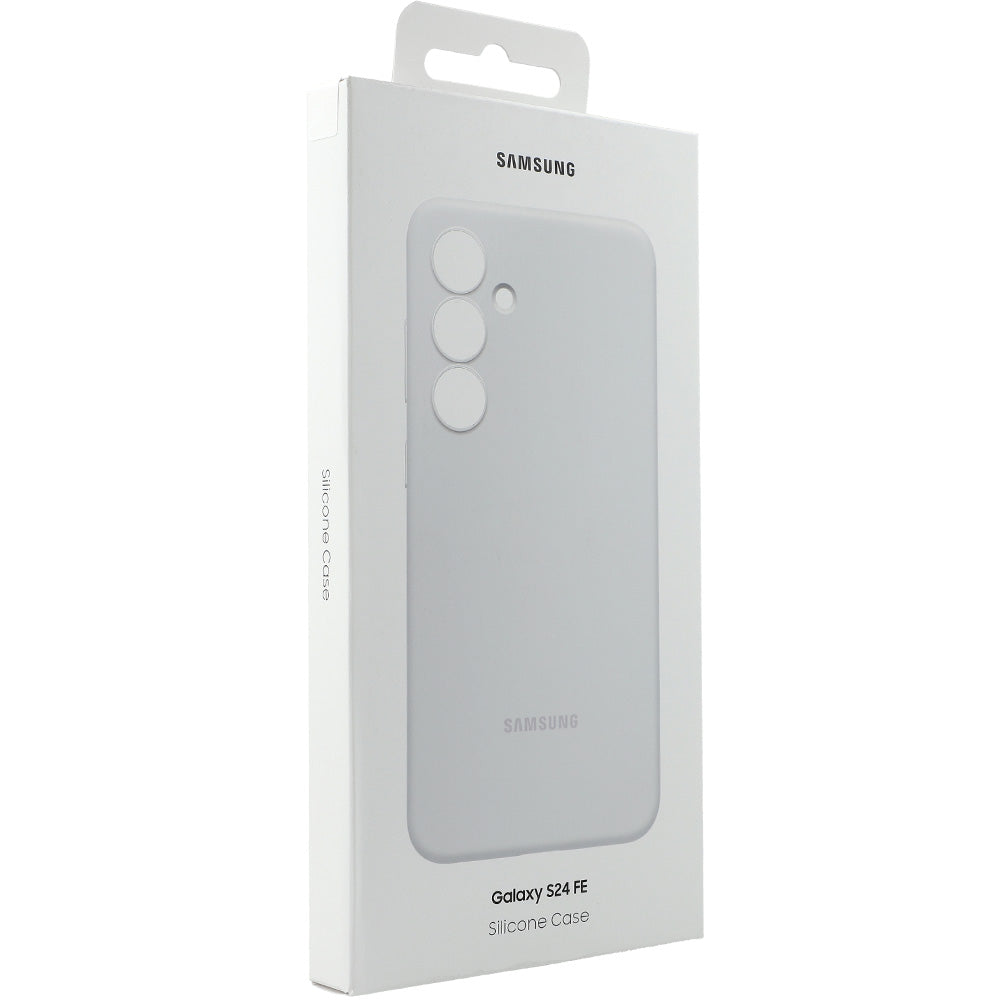 Handyhülle für Galaxy S24 FE, Samsung Silicone Cover, Grau