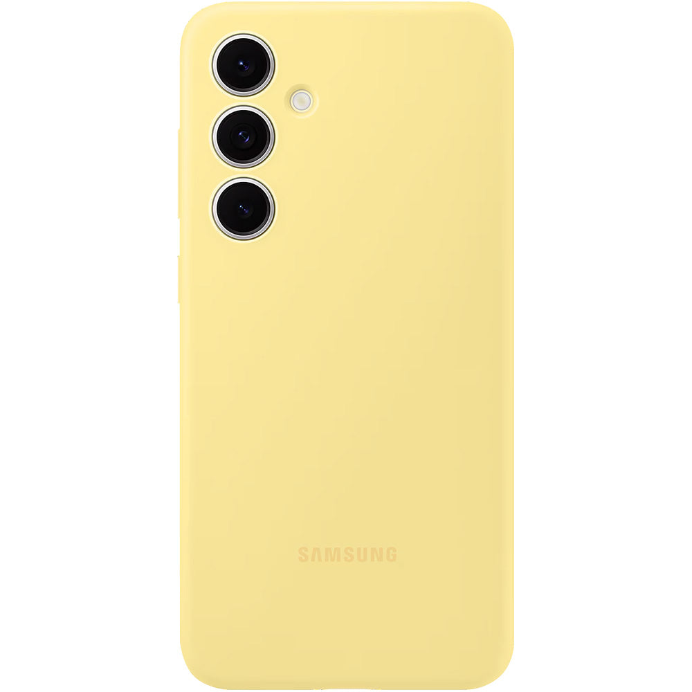 Handyhülle für Galaxy S24 FE, Samsung Silicone Cover, Gelb