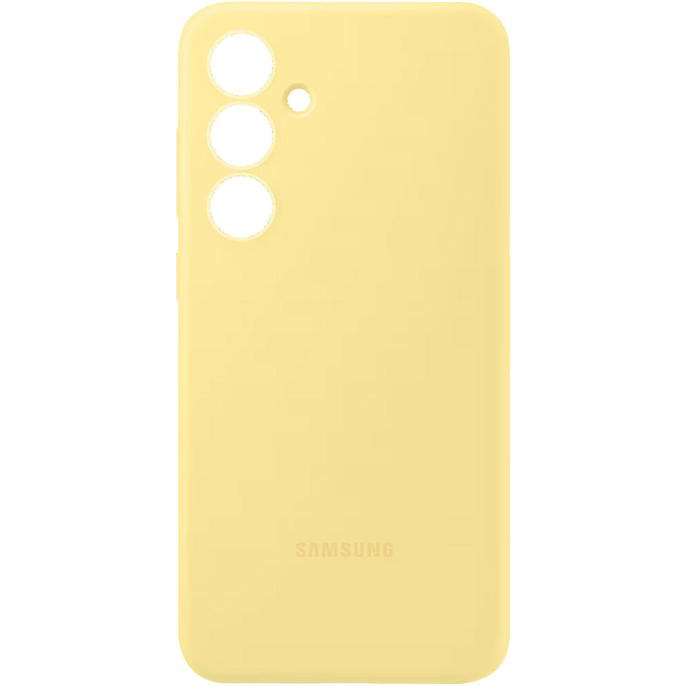 Handyhülle für Galaxy S24 FE, Samsung Silicone Cover, Gelb