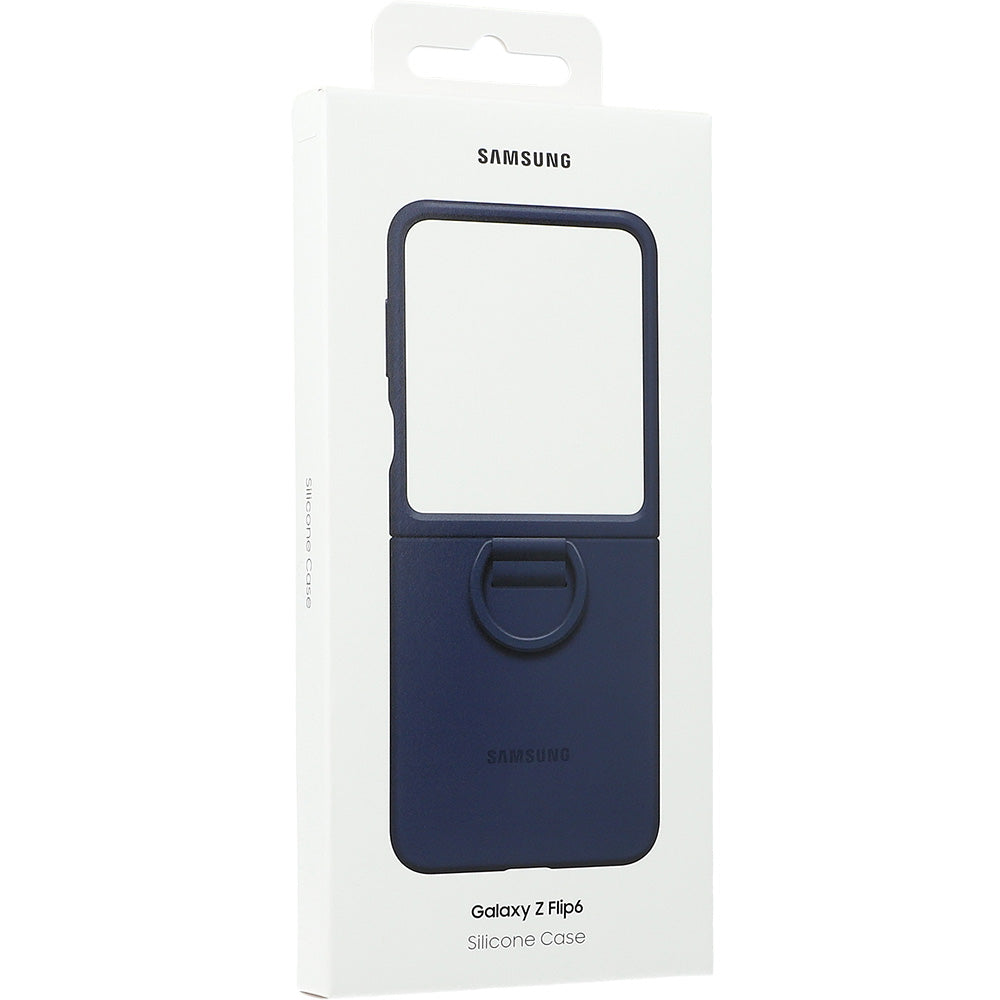 Handyhülle für Galaxy Z Flip7 FE / Z Flip6, Samsung Silicone Cover Ring, Dunkelblau
