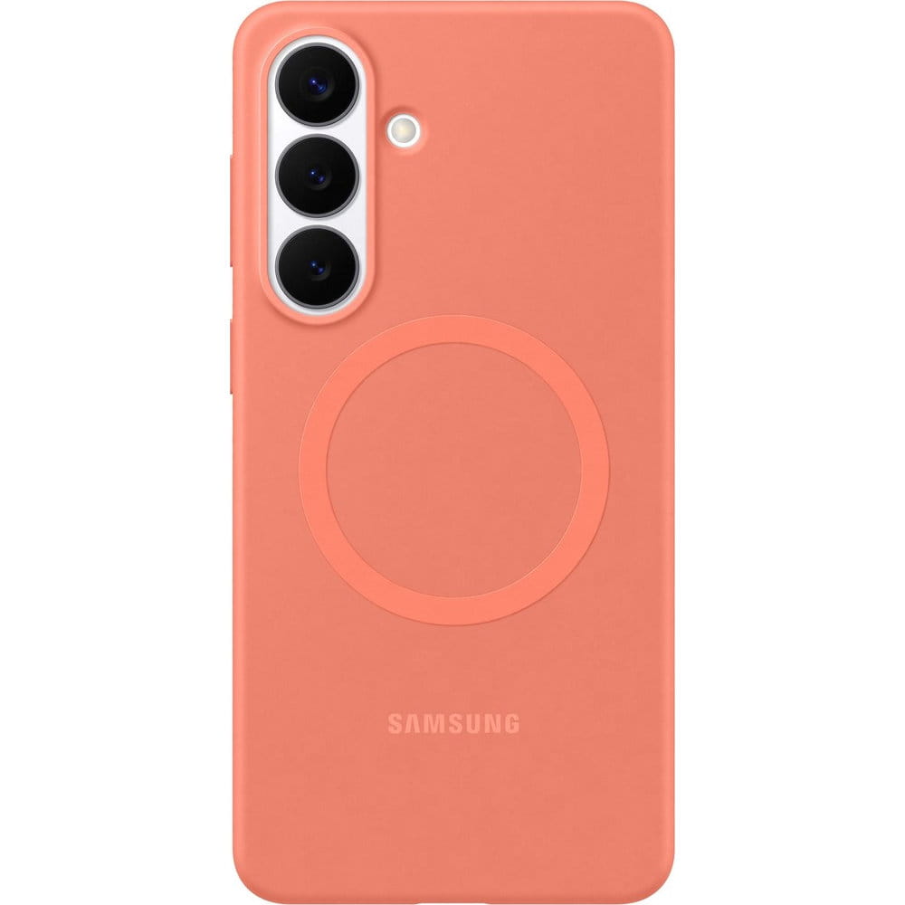Handyhülle für Galaxy S26, Samsung Silicone Magnet Case mit MagSafe, Hellrot