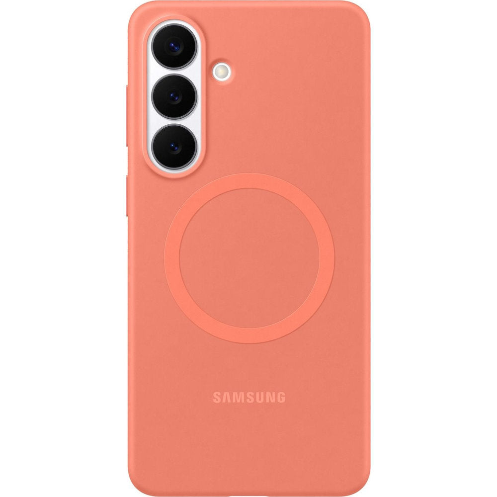 Handyhülle für Galaxy S26 Plus, Samsung Silicone Magnet Case mit MagSafe, Hellrot