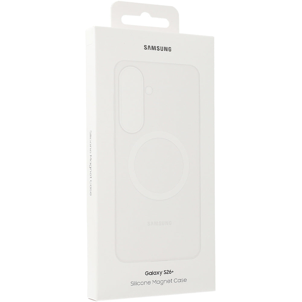 Handyhülle für Galaxy S26 Plus, Samsung Silicone Magnet Case mit MagSafe, Weiß