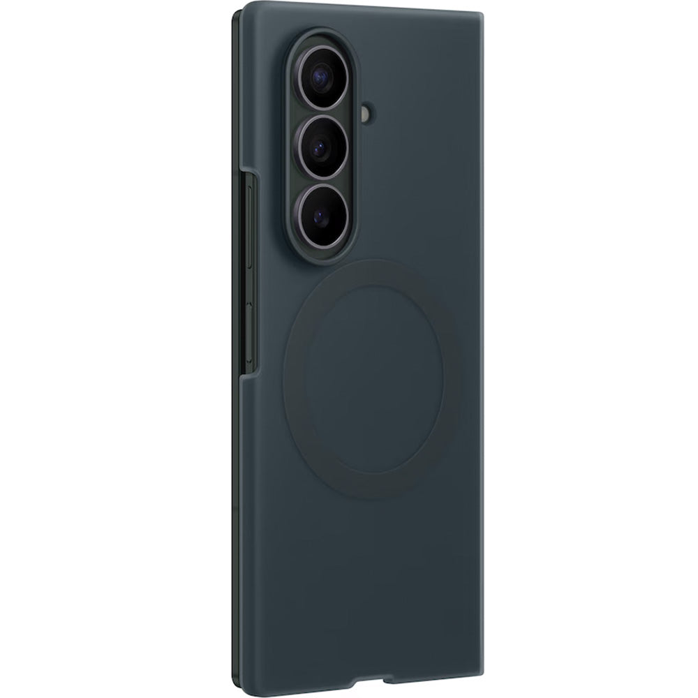 Handyhülle und 2x Anti-Reflexionsfolie für Galaxy Z Fold8 Ultra, Samsung Silicone Magnet Case mit MagSafe, Dunkelgrün