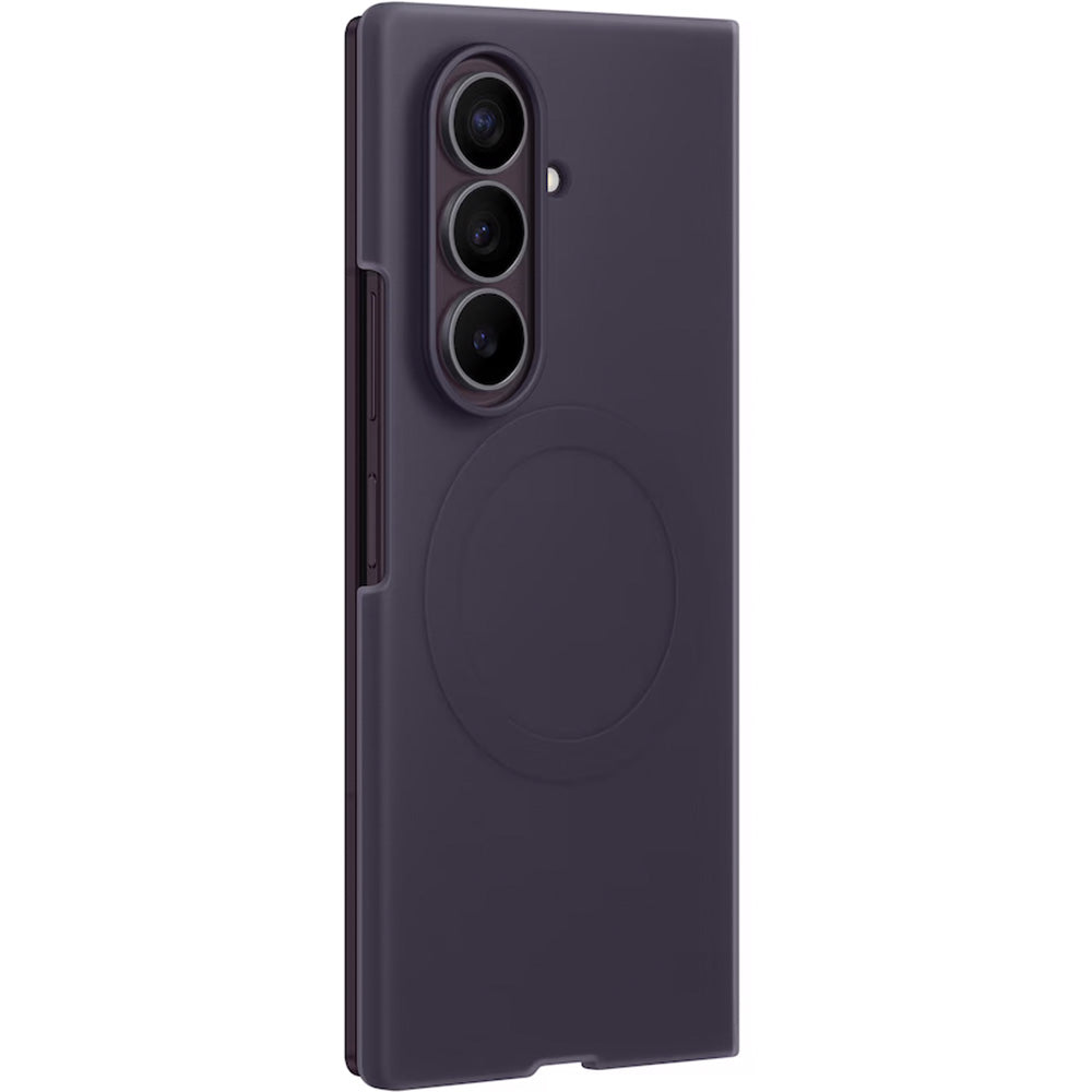 Handyhülle und 2x Anti-Reflexionsfolie für Galaxy Z Fold8 Ultra, Samsung Silicone Magnet Case mit MagSafe, Violett