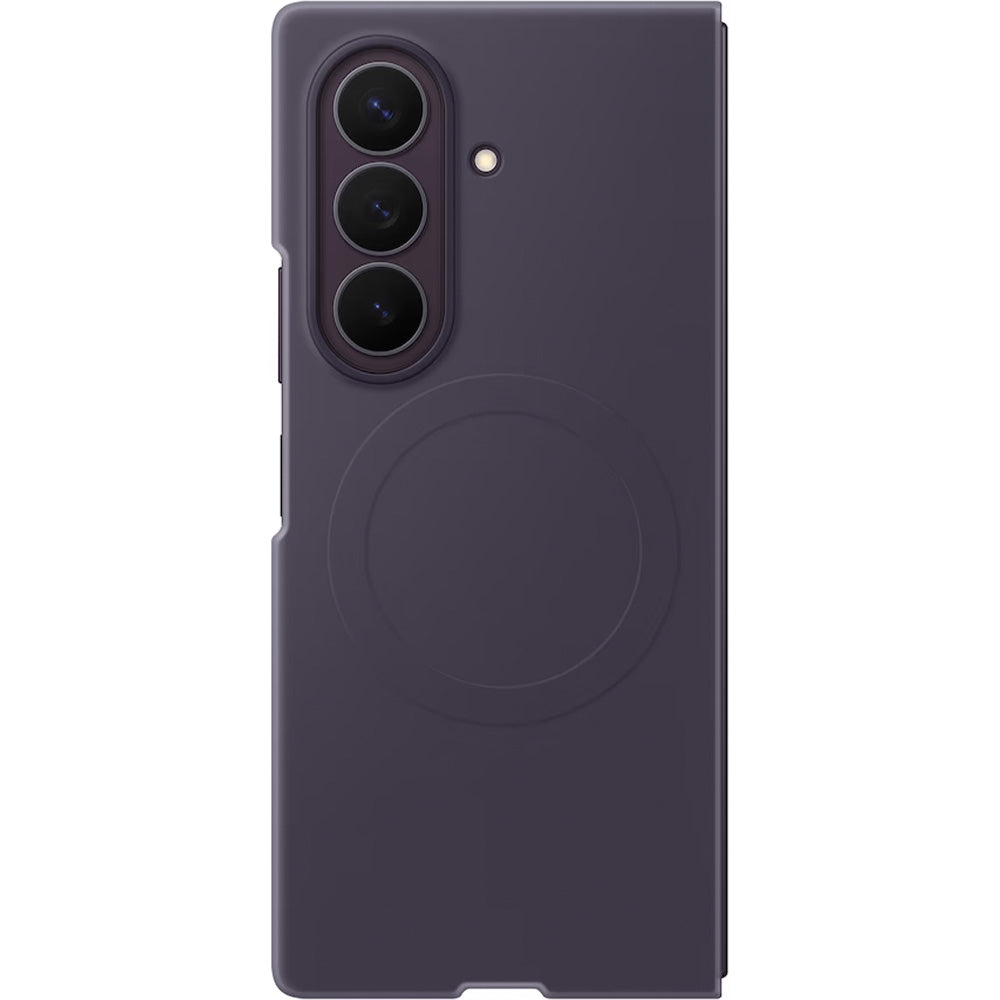 Handyhülle und 2x Anti-Reflexionsfolie für Galaxy Z Fold8 Ultra, Samsung Silicone Magnet Case mit MagSafe, Violett