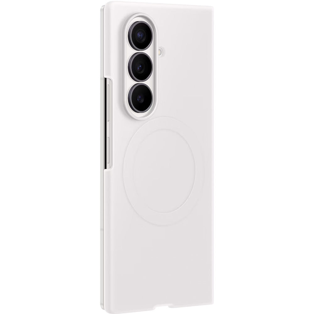 Handyhülle und 2x Anti-Reflexionsfolie für Galaxy Z Fold8 Ultra, Samsung Silicone Magnet Case mit MagSafe, Weiß