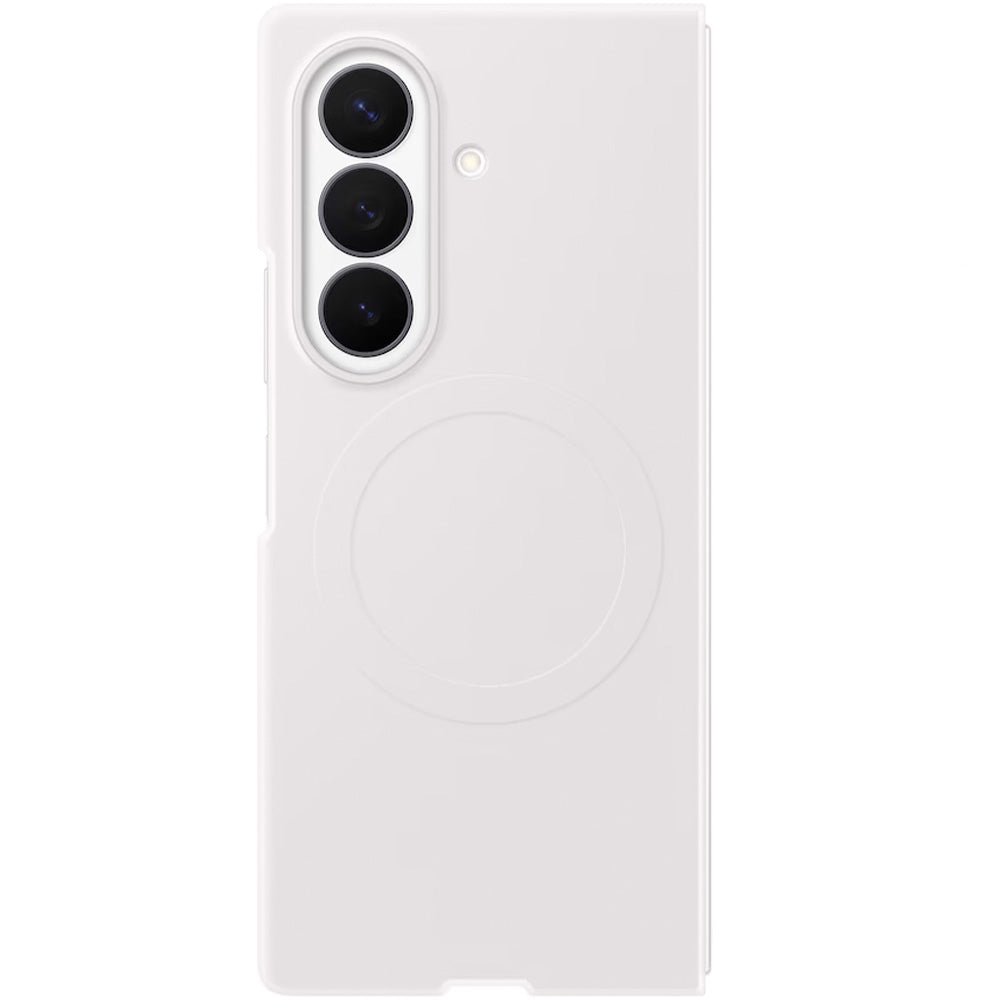 Handyhülle und 2x Anti-Reflexionsfolie für Galaxy Z Fold8 Ultra, Samsung Silicone Magnet Case mit MagSafe, Weiß