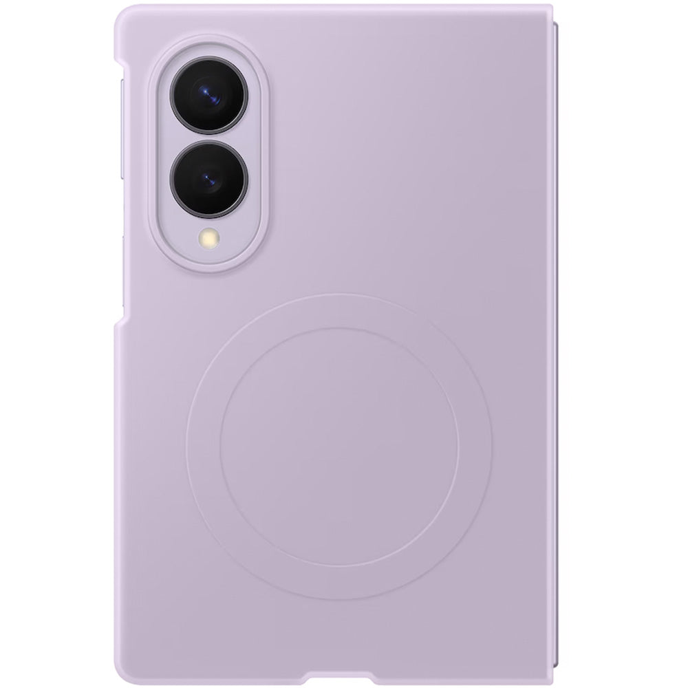 Handyhülle und 2x Anti-Reflexionsfolie für Galaxy Z Fold8, Samsung Silicone Magnet Case mit MagSafe, Violett