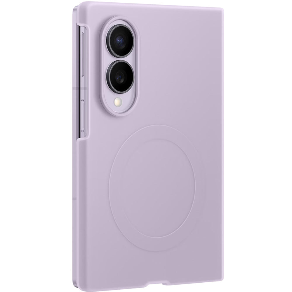 Handyhülle und 2x Anti-Reflexionsfolie für Galaxy Z Fold8, Samsung Silicone Magnet Case mit MagSafe, Violett