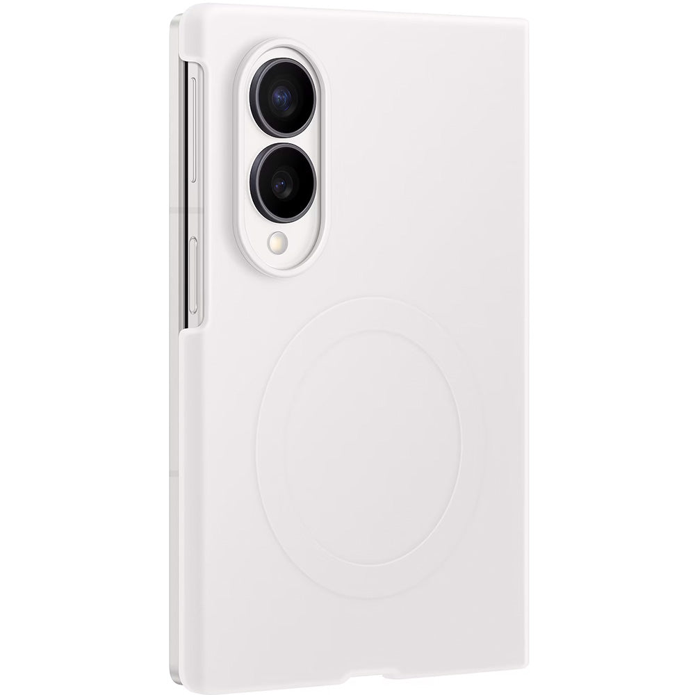 Handyhülle und 2x Anti-Reflexionsfolie für Galaxy Z Fold8, Samsung Silicone Magnet Case mit MagSafe, Weiß