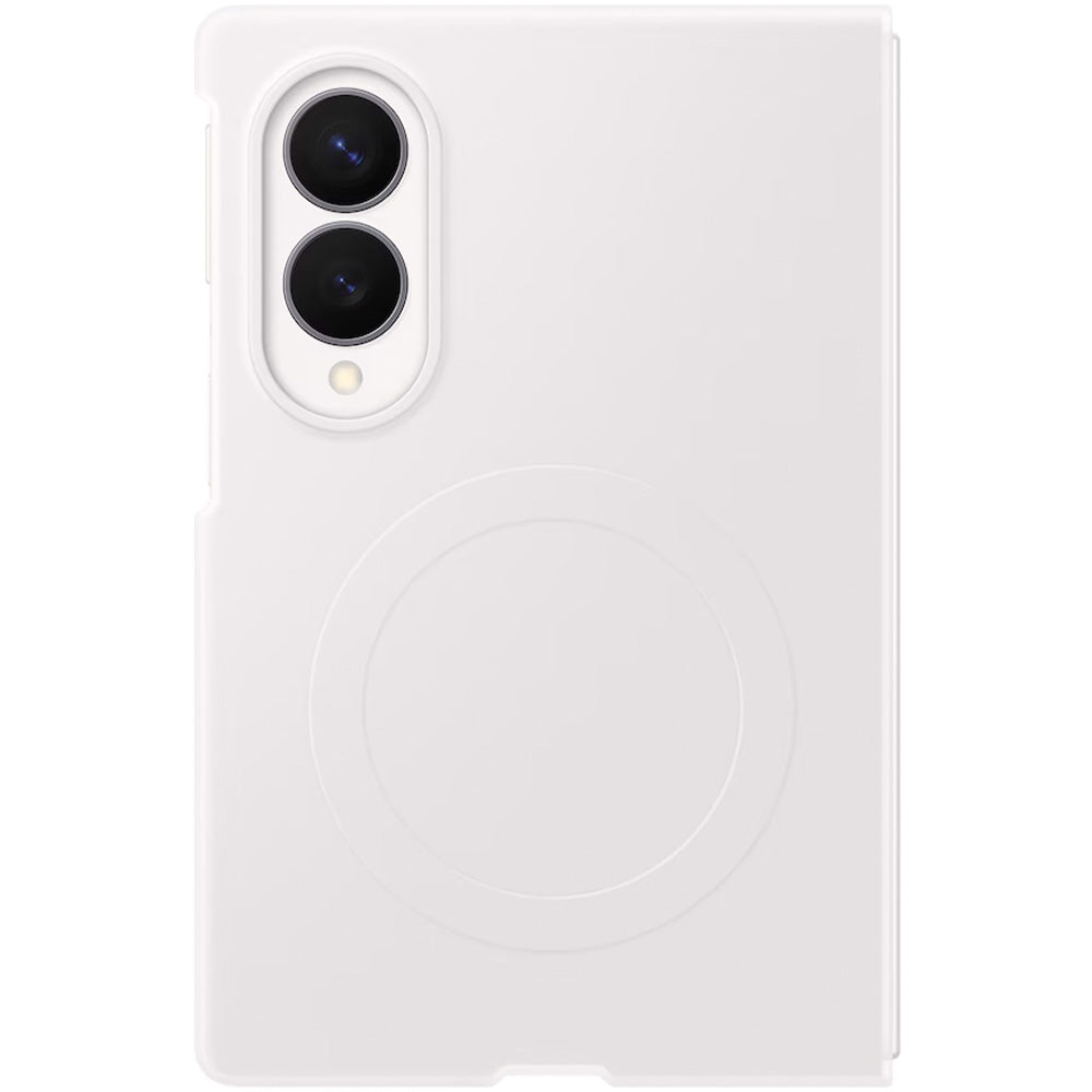 Handyhülle und 2x Anti-Reflexionsfolie für Galaxy Z Fold8, Samsung Silicone Magnet Case mit MagSafe, Weiß
