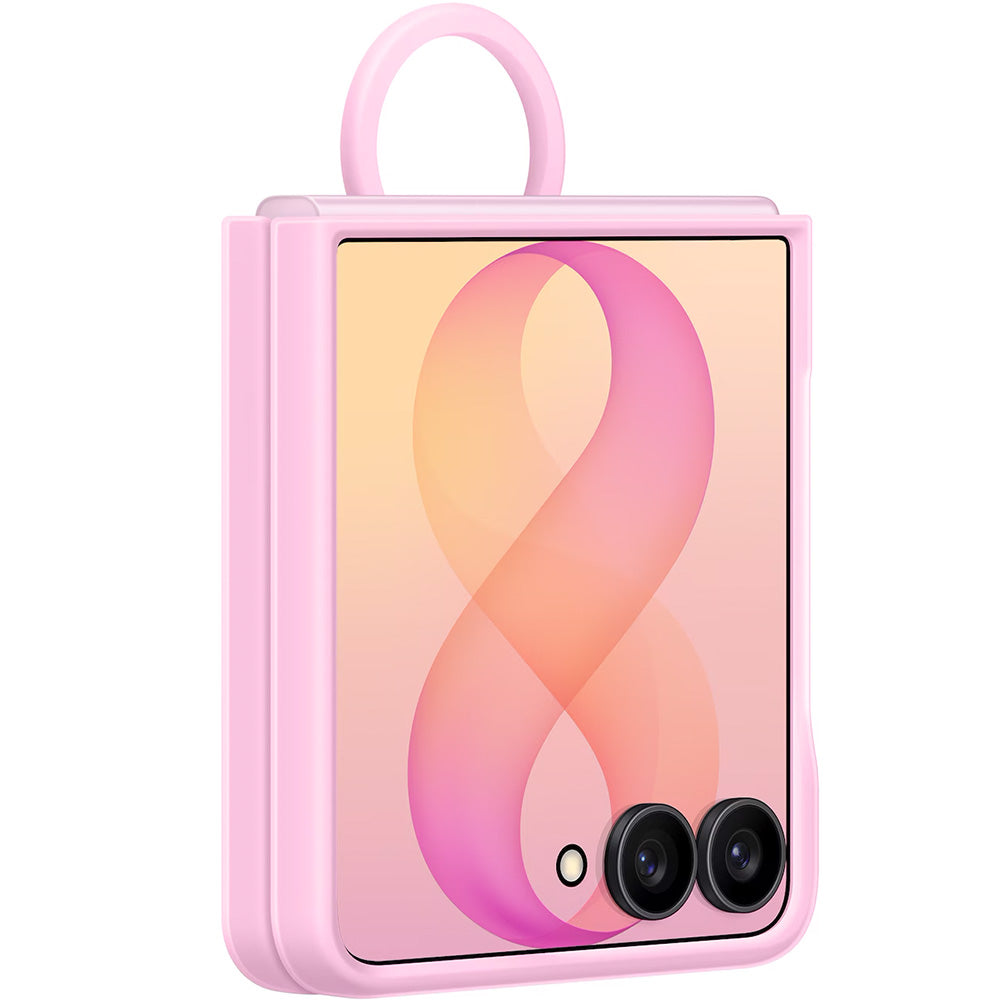 Handyhülle für Galaxy Z Flip8, Samsung Silicone Ring Magnet Case für MagSafe, Rosa