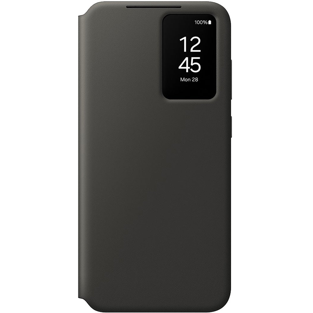 Handyhülle mit Klappe für Galaxy S24 FE, Samsung Smart View Wallet Case, Schwarz