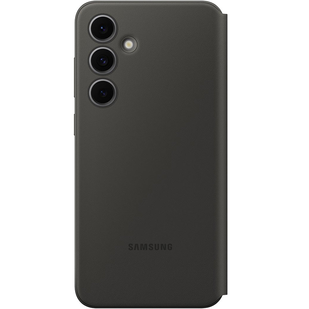 Handyhülle mit Klappe für Galaxy S24 FE, Samsung Smart View Wallet Case, Schwarz
