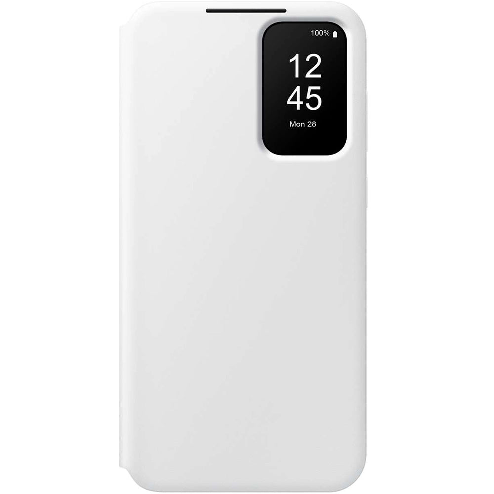Schutzhülle mit Klappe für Galaxy A35 5G, Smart View Wallet Case, Weiß