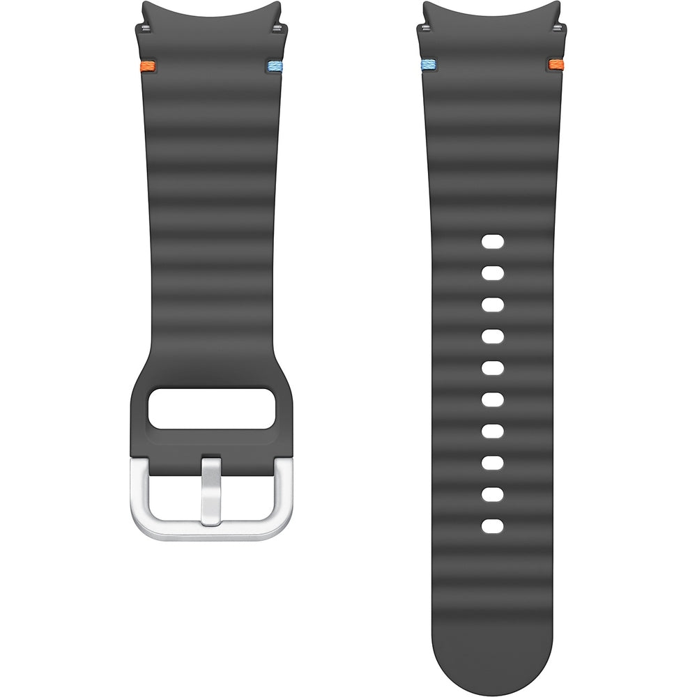 Armband für Galaxy Watch 4/4 Classic/5/5 Pro/6/6 Classic/7/FE, Samsung Sport Band, S/M, Dunkelgrau