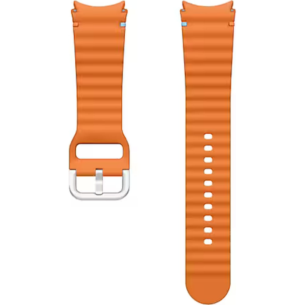 Armband für Galaxy Watch 4/4 Classic/5/5 Pro/6/6 Classic/7/FE, Samsung Sport Band, M/L, Orange