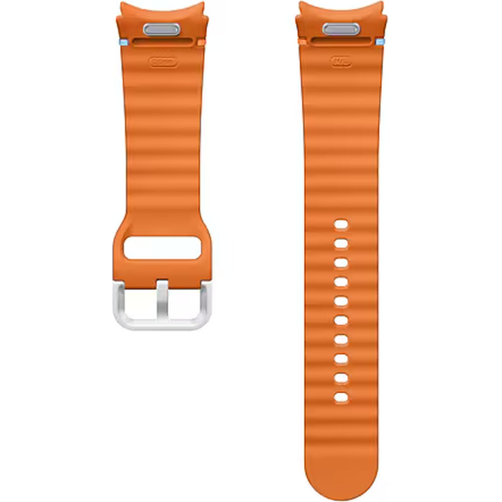 Armband für Galaxy Watch 4/4 Classic/5/5 Pro/6/6 Classic/7/FE, Samsung Sport Band, M/L, Orange