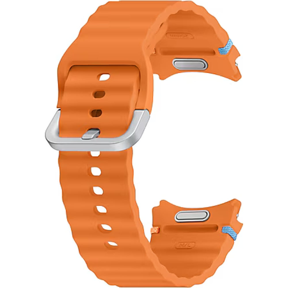 Armband für Galaxy Watch 4/4 Classic/5/5 Pro/6/6 Classic/7/FE, Samsung Sport Band, M/L, Orange
