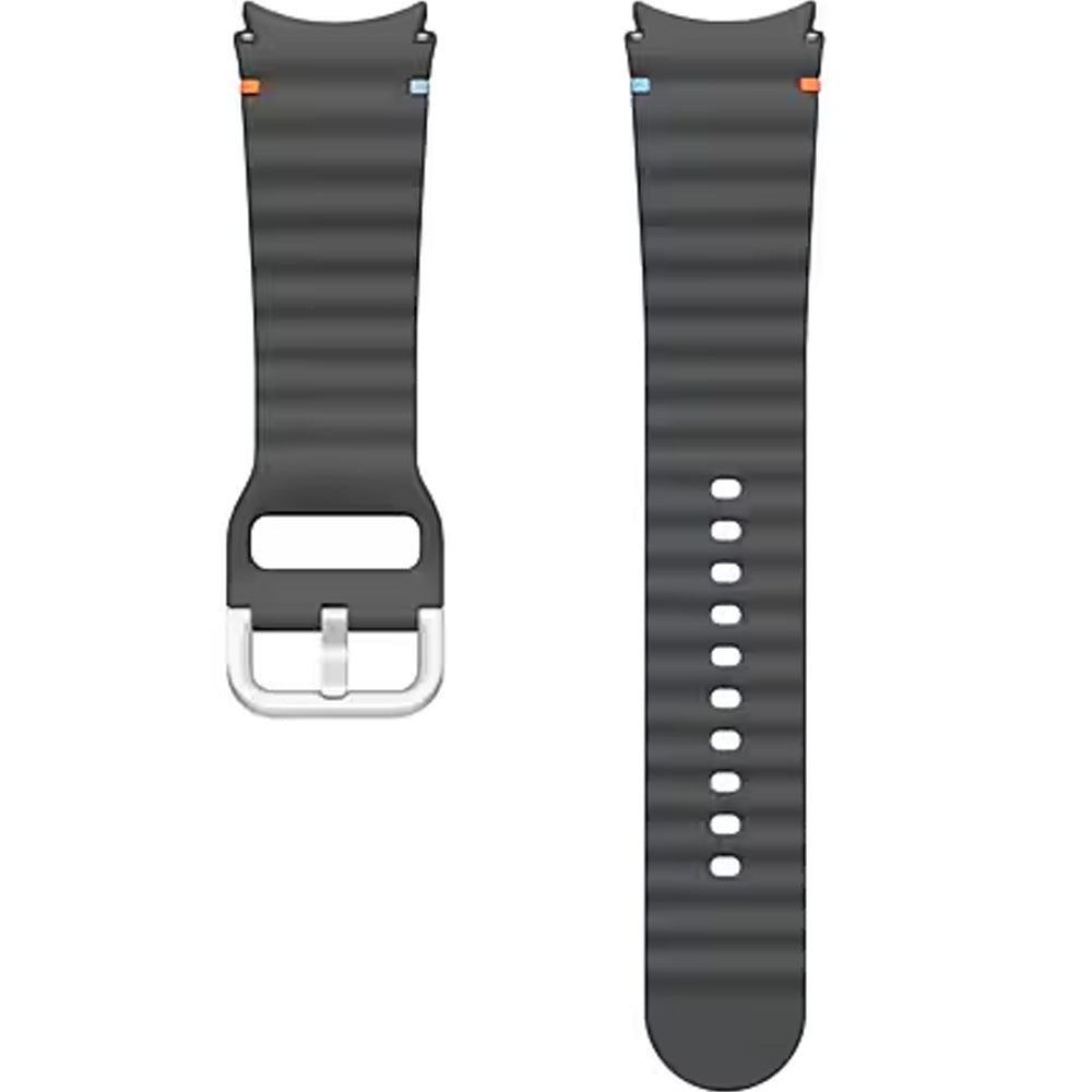 Armband für Galaxy Watch 7/FE/6/6 Classic/5 Pro/5/4/4 Classic, Samsung Sport Band, M/L, Dunkelgrau