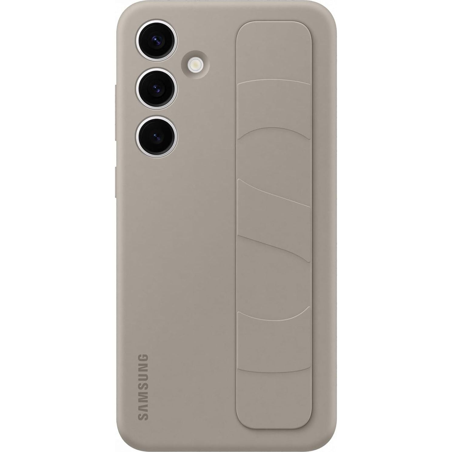 Schutzhülle für Galaxy S24 Plus, Samsung Silicone Standing Grip Case, Dunkelgrau
