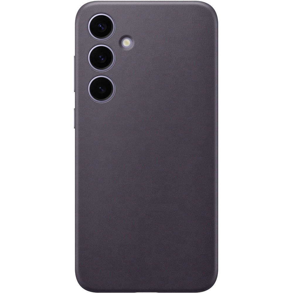 Schutzhülle für Galaxy S24 Plus, Samsung Vegan Leather Cover, Dunkelviolett