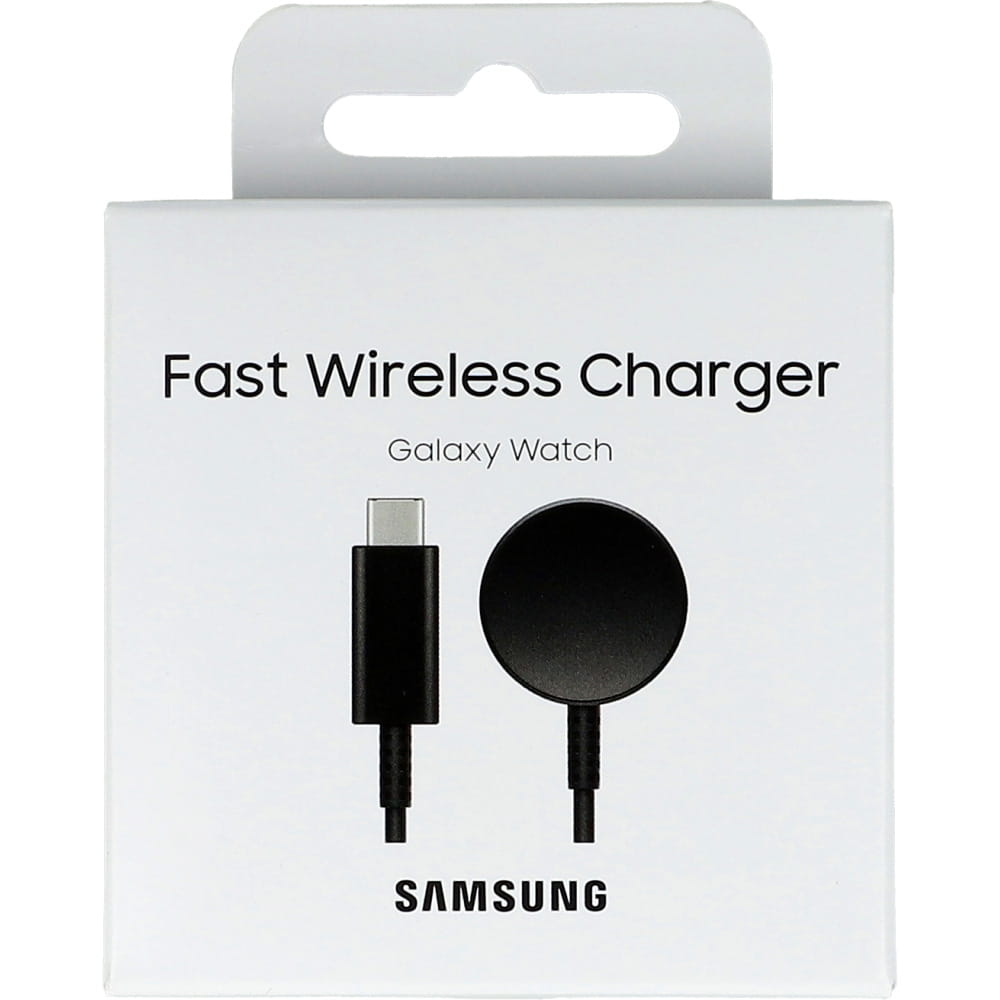 Induktives Ladegerät für Galaxy Watch 3 / 4 / 5, Galaxy Active / Active 2, Samsung Fast Charger, Schwarz