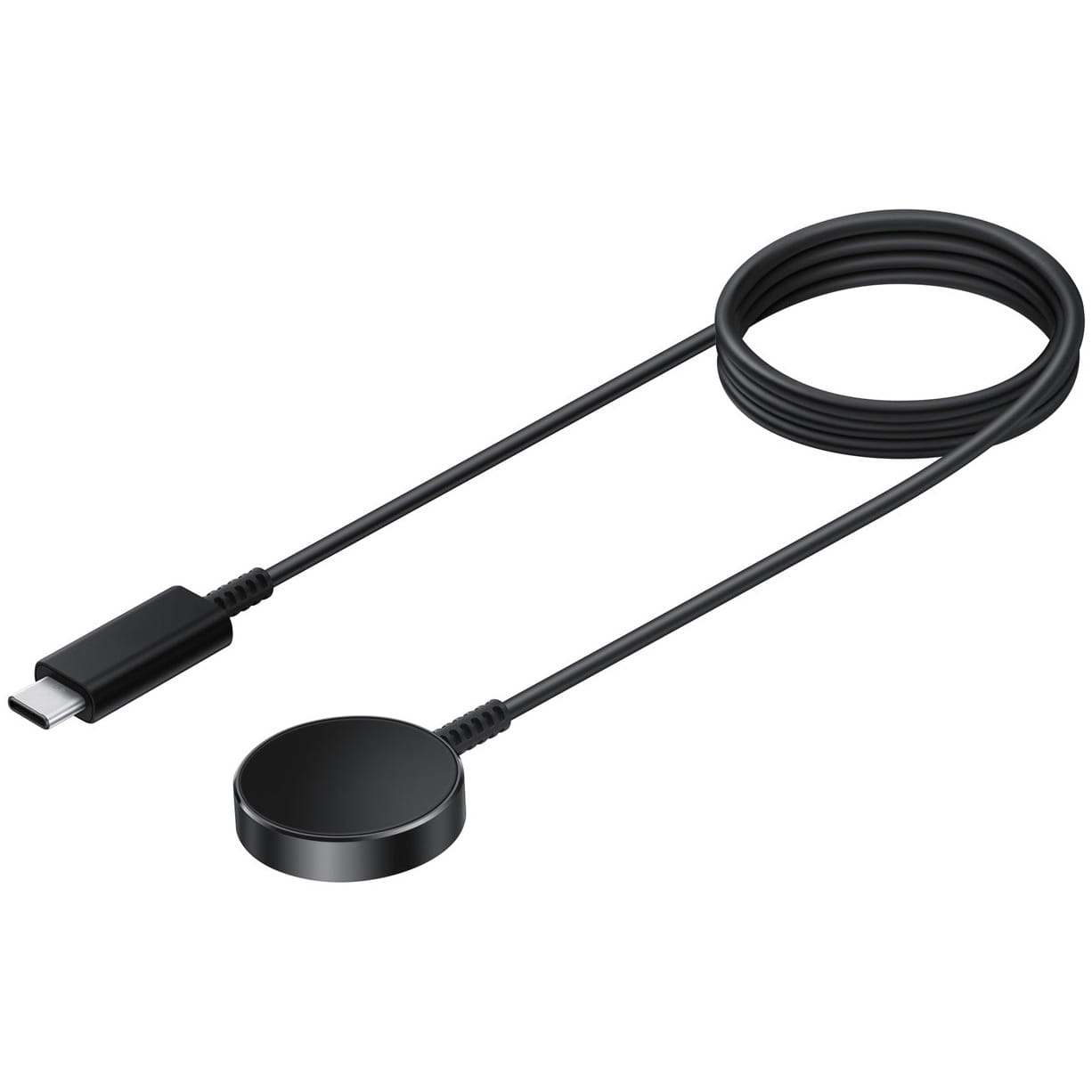 Induktives Ladegerät für Galaxy Watch 3 / 4 / 5, Galaxy Active / Active 2, Samsung Fast Charger, Schwarz