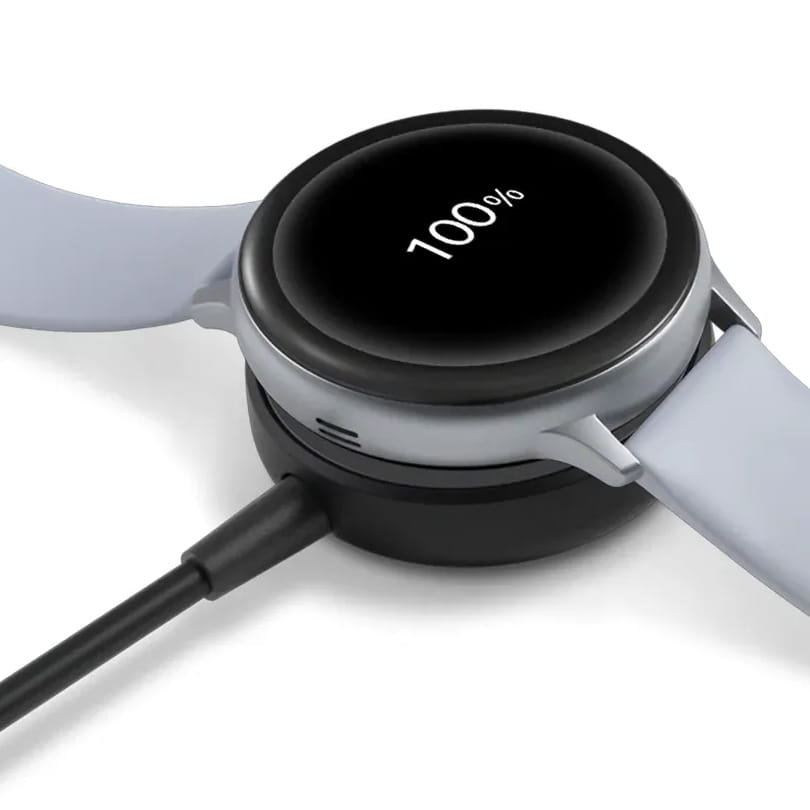 Induktives Ladegerät für Galaxy Watch 3 / 4 / 5, Galaxy Active / Active 2, Samsung Fast Charger, Schwarz