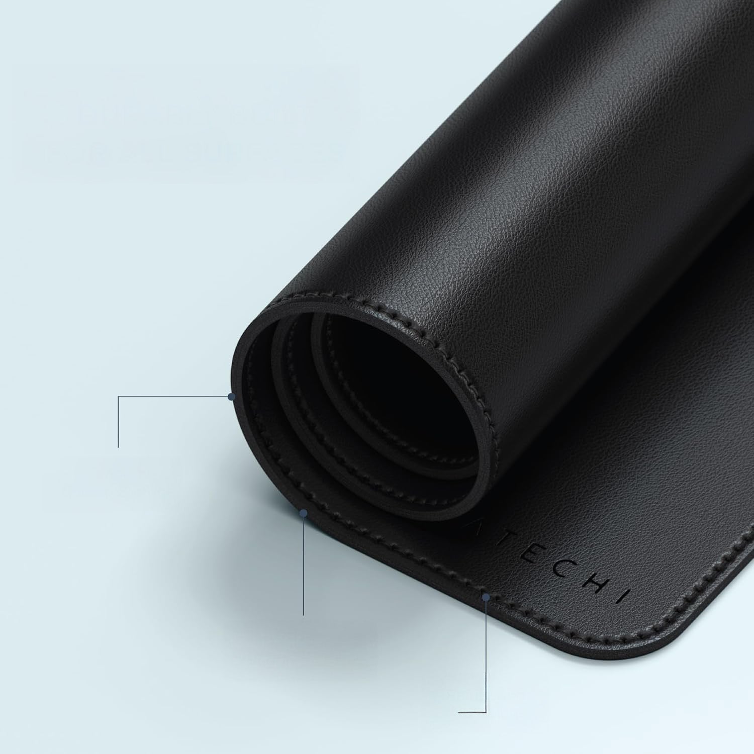 Schreibtischunterlage aus veganem Leder, Satechi Premium Desk Mat, Schwarz