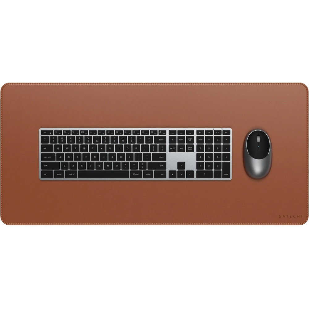 Schreibtischunterlage aus veganem Leder, Satechi Premium Desk Mat, Braun