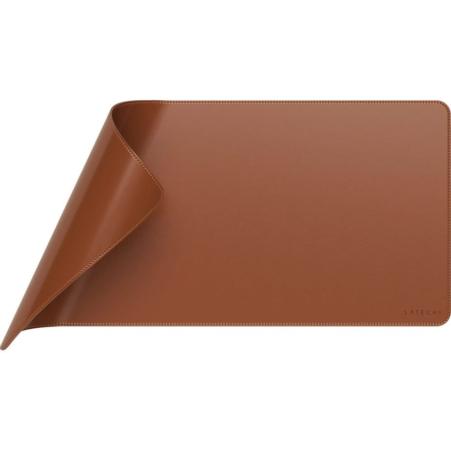 Schreibtischunterlage aus veganem Leder, Satechi Premium Desk Mat, Braun