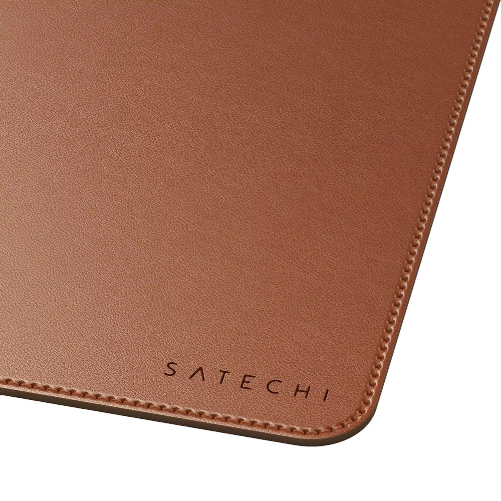 Schreibtischunterlage aus veganem Leder, Satechi Premium Desk Mat, Braun