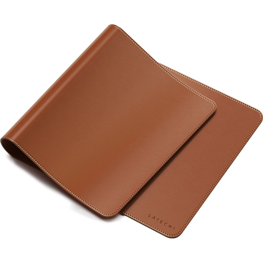 Schreibtischunterlage aus veganem Leder, Satechi Premium Desk Mat, Braun