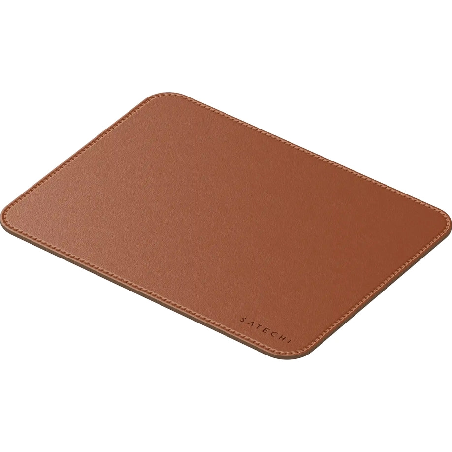 Mauspad aus veganem Leder für den Schreibtisch, Satechi Premium Mouse Pad, Braun